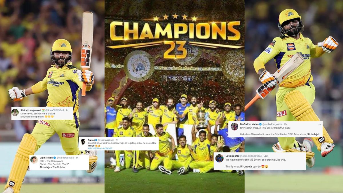 Sir Jadeja,IPL 2023 Final CSK vs GT, twitter reactions