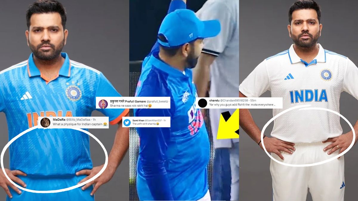 Rohit Sharma in new Indian team jersey